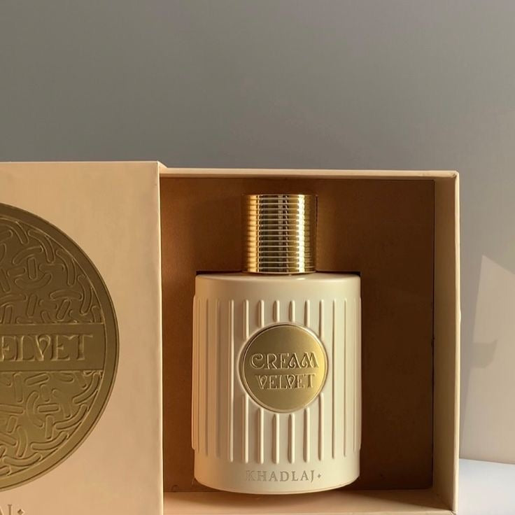 Cream Velvet Khadlaj